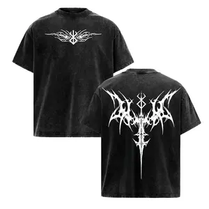 Brand of Sacrifice Berserk Anime T-Shirt Washed Shirt Streetwear Tee Oversized Fit Vintage Heavy Cotton Guts Dark Fantasy Graphic Gothic Anime Shirt