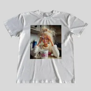 Stressed overwhelmed doll meme t-shirt, overstimulated sarcastic graphic tee, funny y2k aesthetic shirt