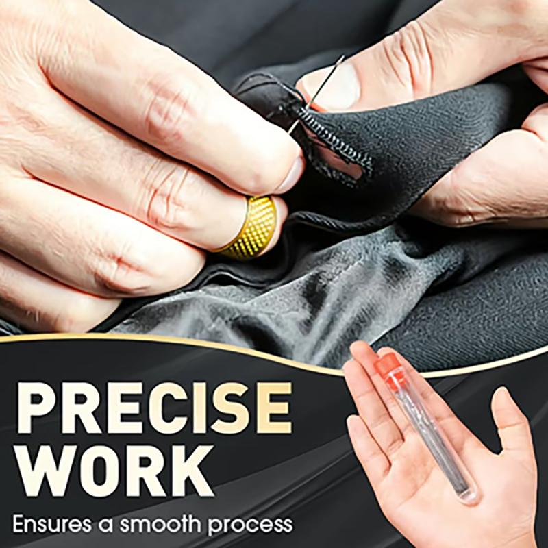 Multi functional big eye steel needle and thread set, containing 64 steel needles and rich wires, compact and portable, easy to handle clothing repair and fabric production, suitable for beginners and professional DIY enthusiasts