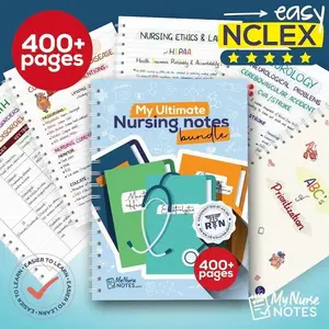 Ultimate Nursing Success Bundle: 400+ Page Handwritten Notes by an RN -  Designed to Help You Ace Nursing School