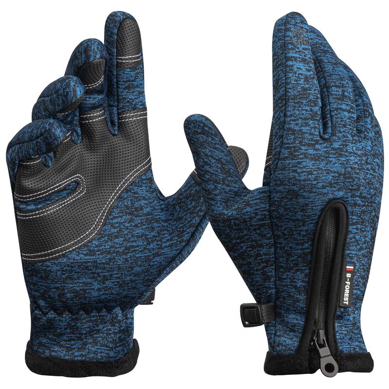 100% Waterproof Winter Gloves -30℉ Warm Windproof All Fingers Touch Screen Gloves for Men Skiing and Outdoor Work