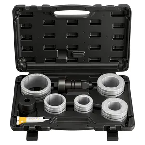 VEVOR Exhaust Pipe Expander Tool Kit, 1-5/8 to 4-1/4 Exhaust Pipe Stretcher, Muffler Pipes Spreader with 7 Heavy-Duty Collects Storage Case, Automotive Car Tool Kit for Tailpipes Tubes