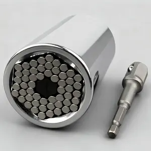 Universal Socket Tools Fathers Day Gift Stocking Stuffers for Men Gadgets Grip Power Drill for Car Ratchet Socket Set Wrench Cool Stuff Husband Gifts Sets for Him Dad ,Universal Socket Wrench,Multi-Function Universal Socket Wrench Tool.