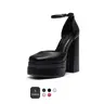 DREAM PAIRS Women's Fashion Platform High Heels - Elegant Square Toe, Ankle Strap, Chunky Heeled Shoe for All-Season Wear,shoes for back to school,back to school shoes