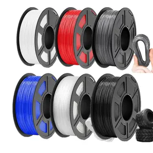 6-Pack Tpu Flexible 3D Printer Filament, High Elasticity Durable, 1.75mm 250g X 6, Smooth Extrusion No Clogging, Suitable for Fdm Printers