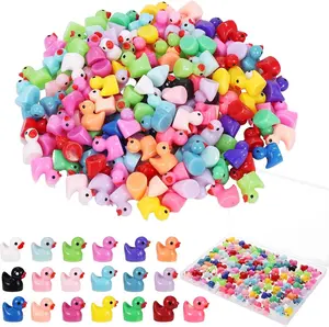150 Pack Mini Resin Ducks Tiny Rubber Duck to Hide Mini Plastic Cruise Ducks for Ducking Prank Game Dollhouse Accessories Garden Landscape Aquarium Potted Ornament Charms Bag Fillers Party Favors