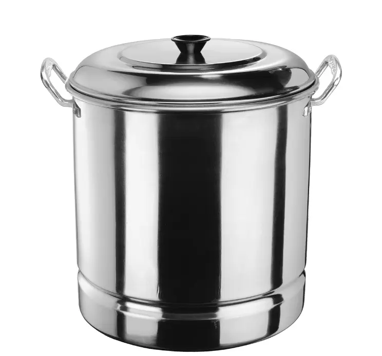 Vasconia Aluminum 32 Quart Steamer Pot with Steamer Tray and Lid