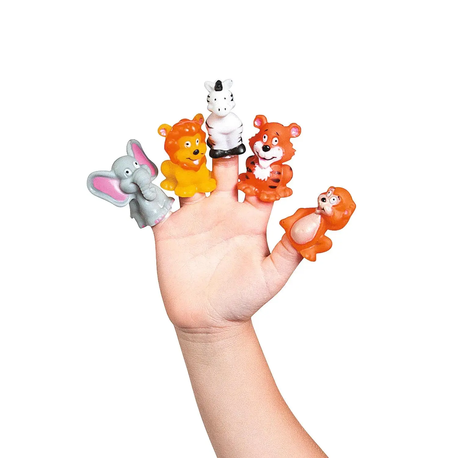 2" Jungle Animal Vinyl Finger Puppet Toys Assortment - 24 Pc. 2" Jungle Animal Vinyl Finger Puppet Toys Assortment - 24 Pc.