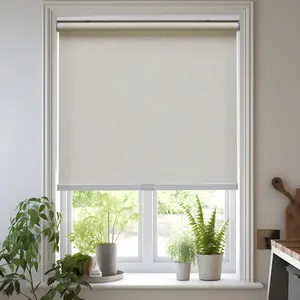 Free Fabric Sample For C25 Blinds for Windows, Natural Woven Fabric Light Filtering Roller Shades for Windows UV Protection Privacy Window Shades for Home, Living Room, Office