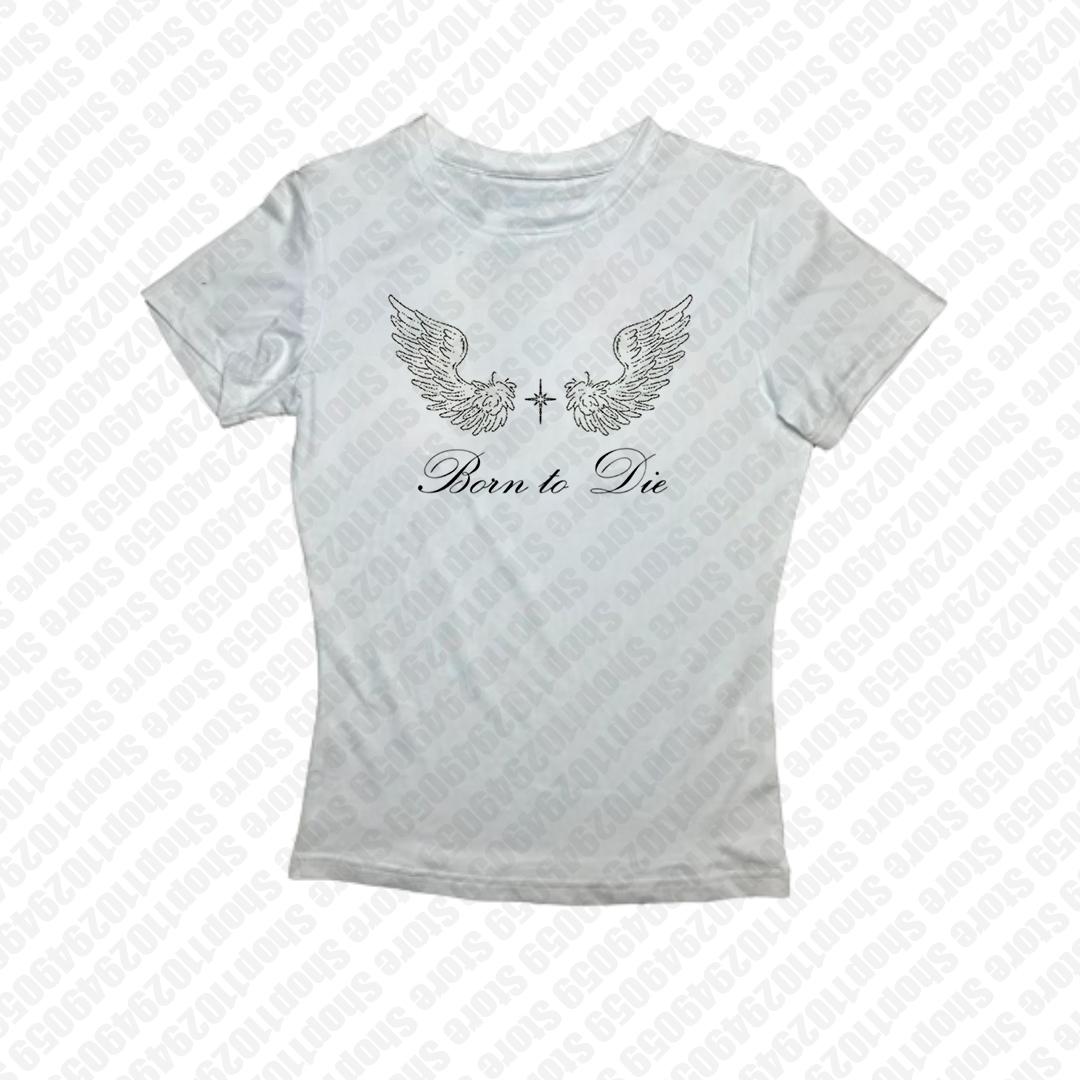 Baby Tees Punk Gothic Fairycore Baby Tees Streetwear Women's Y2K Crop Tops 2k Style Gothic 2000s Aesthetic Print Grunge Tops Corset Tank Tops Vintage Baby Tees Clothes Emo Girls Punk Crop Tops Casual Round Neck Basic Women's Tops Y2K Letter graphics emo