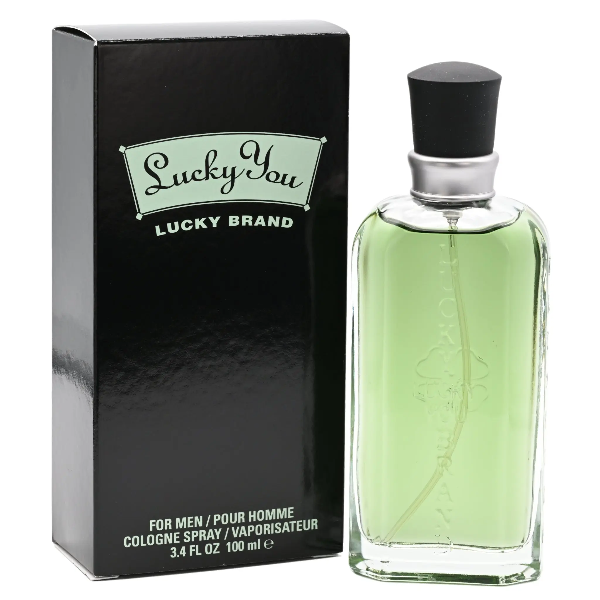 Lucky Brand Lucky You Men's Aromatic Scent Men's Fragrance - 3.4 fl oz EDC Cologne Spray, Woody Warm and Masculine Earthy Scent, Tamarind Musk Blend & Warm Woods Infused, New Box