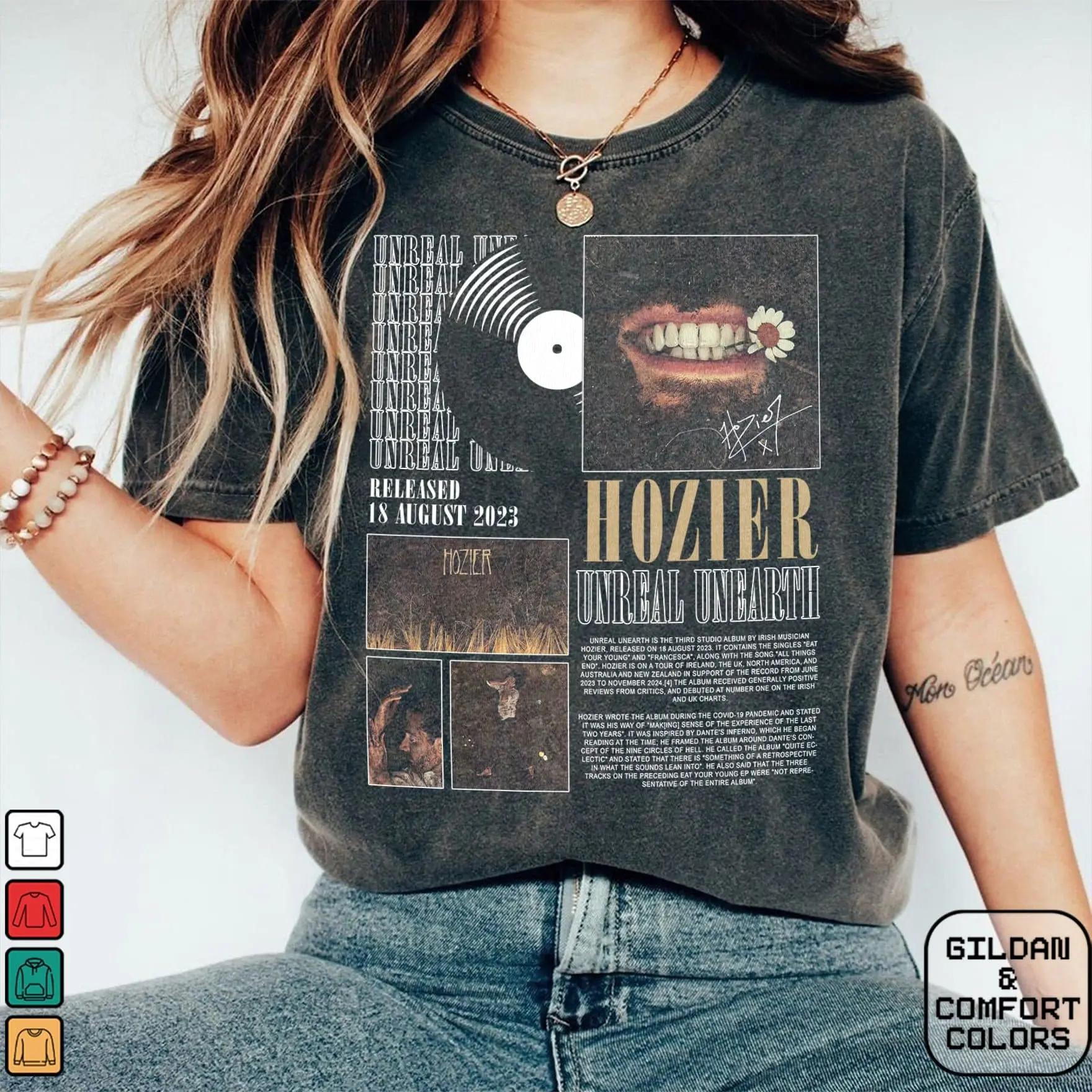 Gift Album Hozier Music Shirt, Hozier Unisex Bootleg Hozier Album Tshirt Best Price