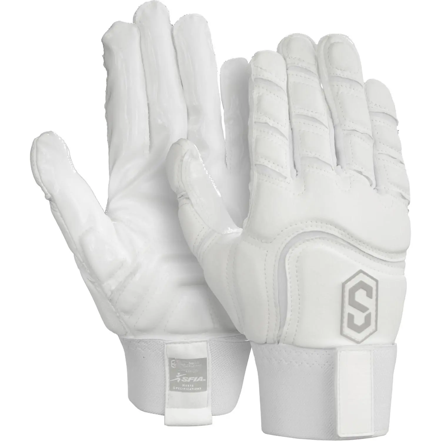 Max Clash Apex Adult Lineman Padded Football Gloves, Men's Football Lineman Gloves, Offensive/Defensive Linemen