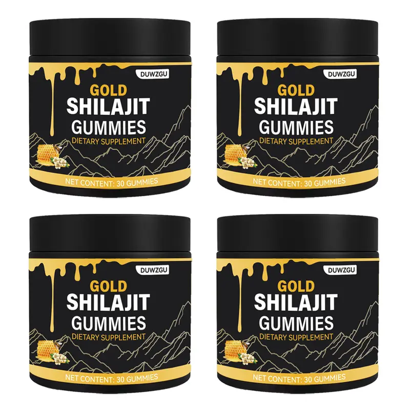 Organic Manuka Honey Shilajit Gummies - 30 Count | Stamina & Boost Energy | Fitness Supplement & Sports