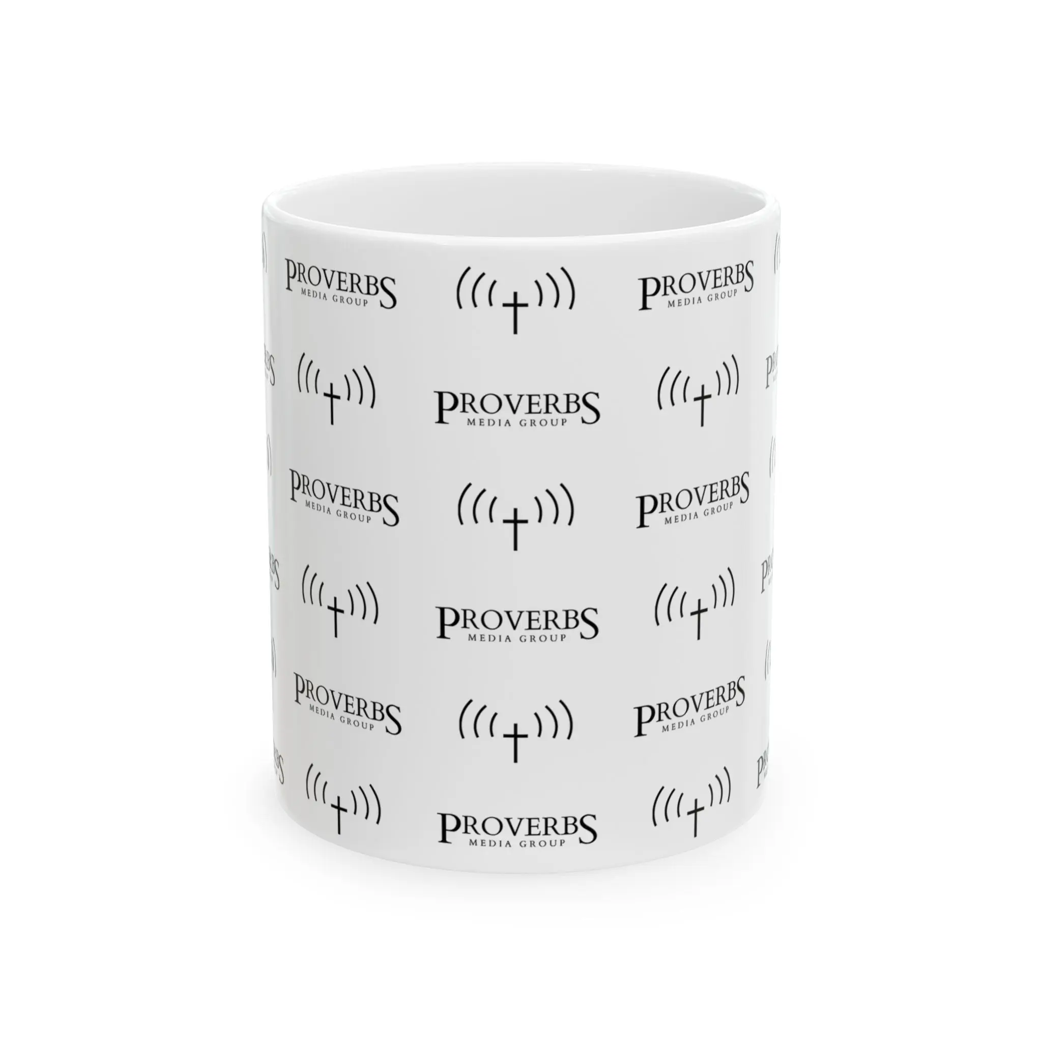 Proverbs Radio Logo Ceramic Mug — 11oz/15oz Coffee Cup