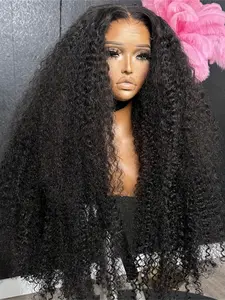 26 inches long, 180 density, pre-comb free, 13x4 black curly hair, pre-combed for baby hair, comfortable to wear daily, heat-resistant, breathable