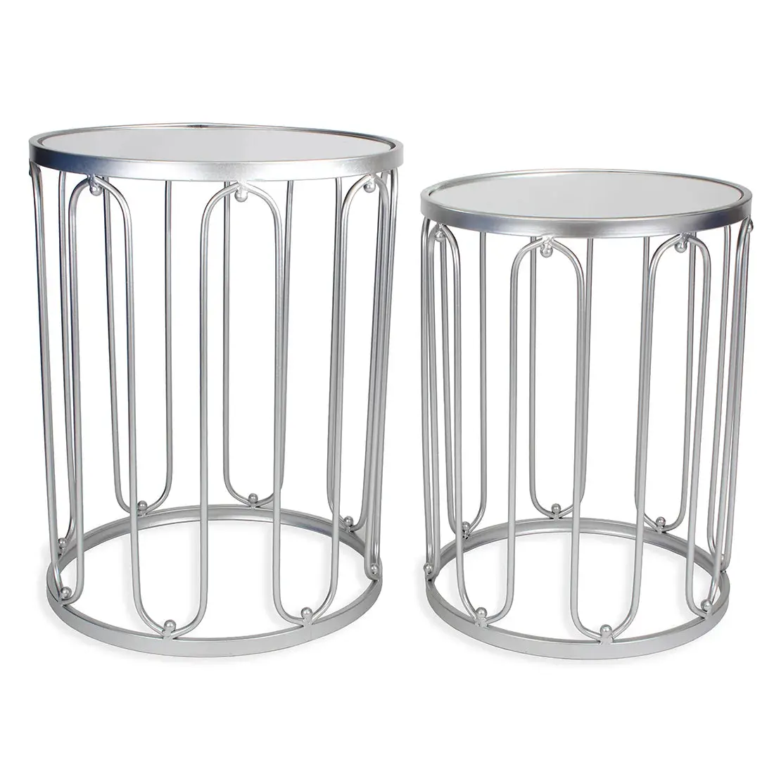 Braswell End Table Set - Silver Braswell End Table Set - Silver
