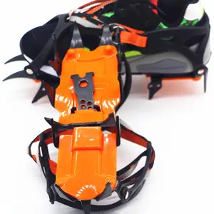 14 Tooth Adjustable Ice Crampons for Snowboarding Mountaineering and Custom Training