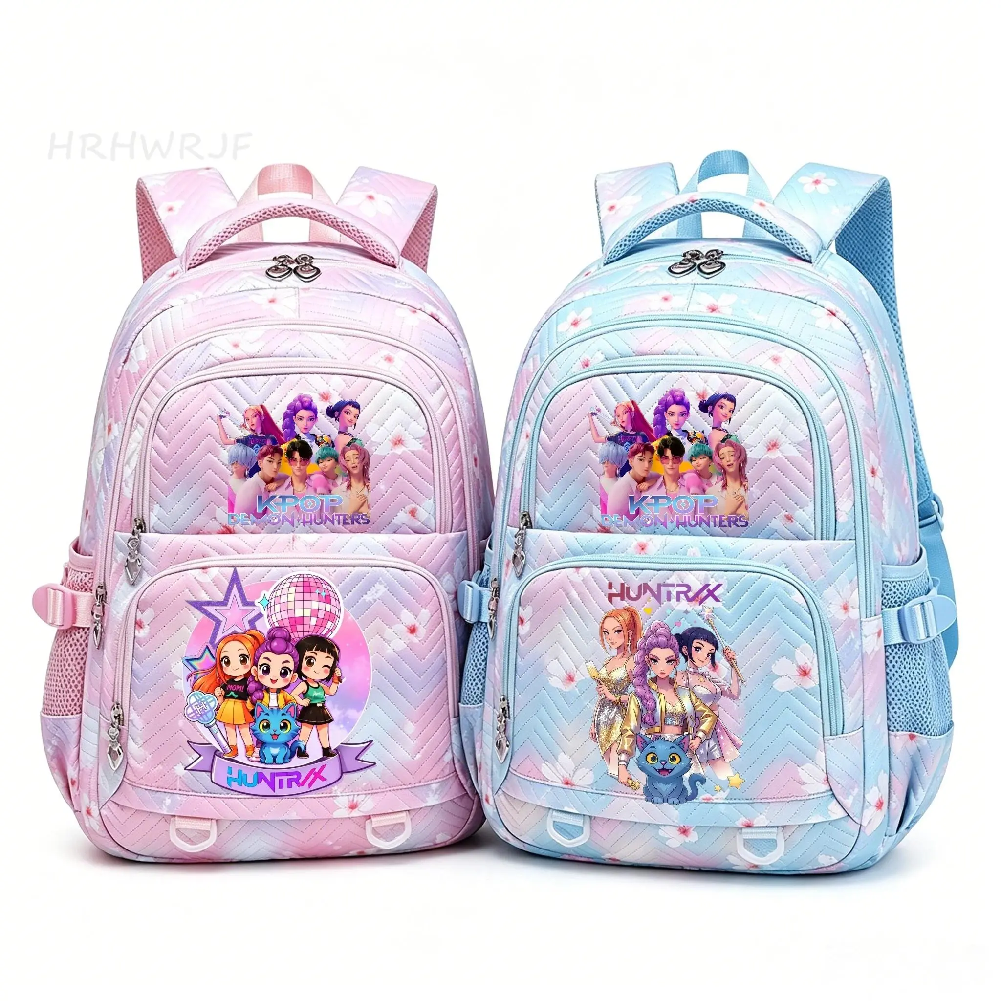 K-pop Demon Hunters Backpack Girls Boys Youth School Bags Travel Rumi Mira Zoey HUNTR/X Saja Boys Students Laptop Mochila YK2