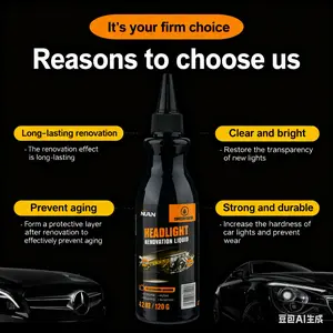 NUAN Vehicle Headlight Shine Wax – Eliminate Fog, Oxidation & Scratches, Regain Crystal Clear Finish