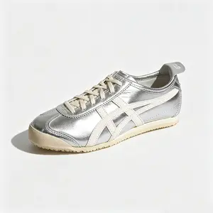 Onitsuka Tiger MEXICO 66 – Unisex Comfortable and Versatile Sneakers – Silver