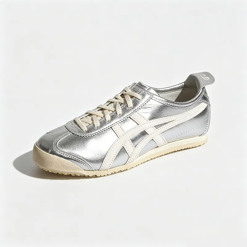 Onitsuka Tiger MEXICO 66 – Unisex Comfortable and Versatile Sneakers – Silver