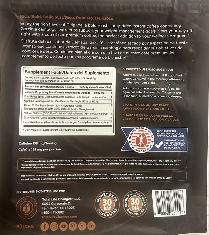 Delgada Premium Instant Mushroom Coffee