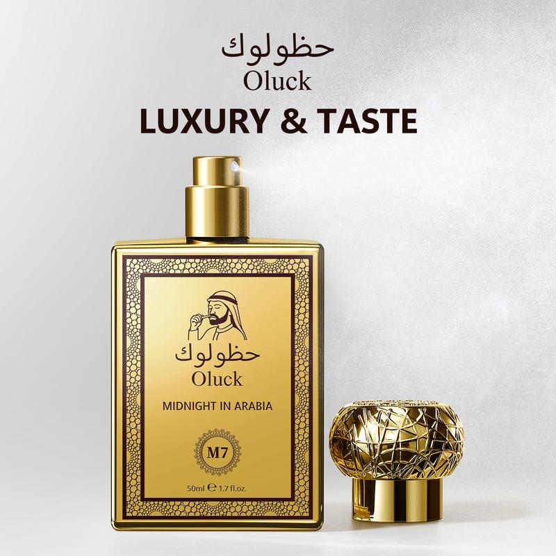 Oluck Perfume M7 (Midnight in Arabia) Cologne for Women & Men, Lemon Pineapple Nutmeg Cedarwood Vanilla Notes, Middle Eastern Fragrance