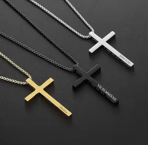 Custom Personalized Cross Necklace