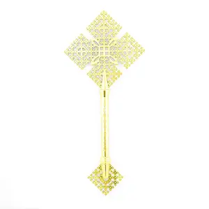 23cm Eastern Orthodox Cross, Ethiopian Jerusalem Cross, Zinc Alloy Hollow Design, Religious Decoration, Gift for Pastor, Prayer, Blessing, Easter