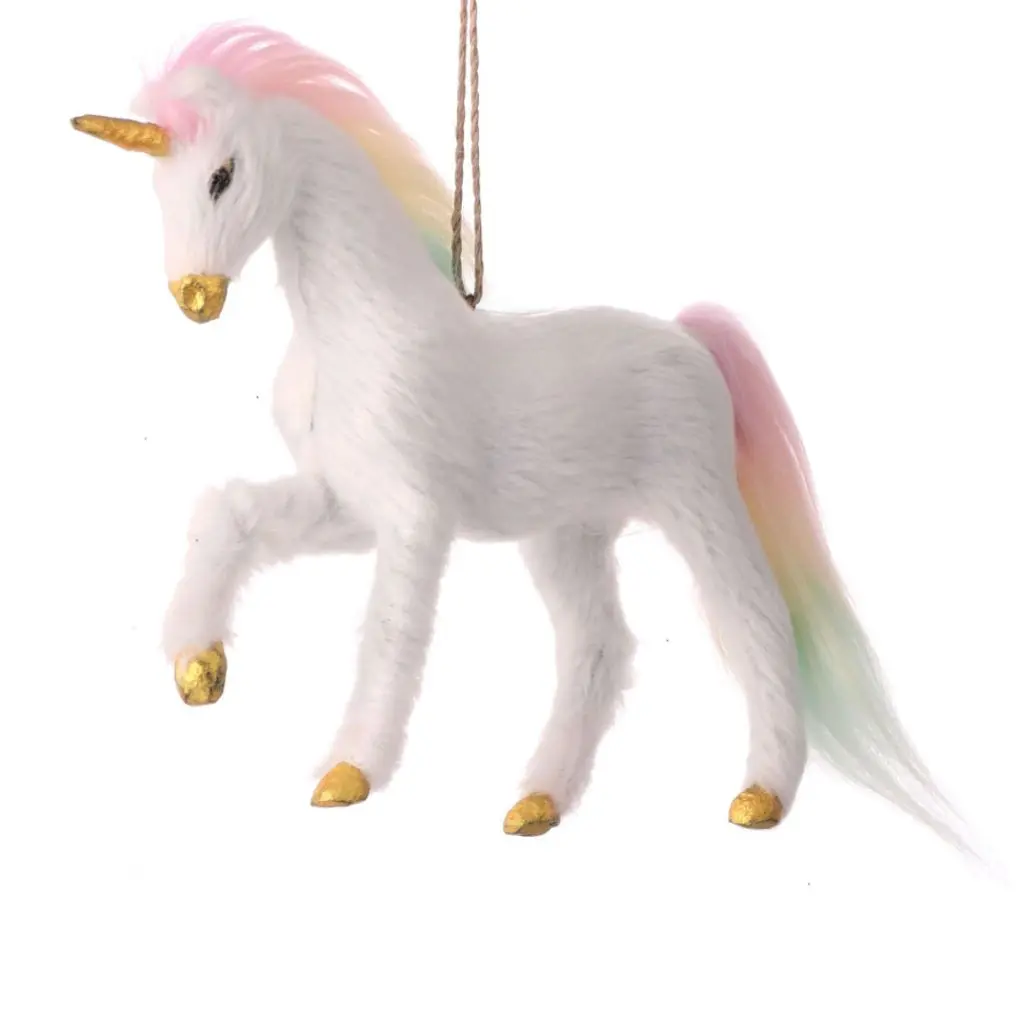 Fur Unicorn Ornament
