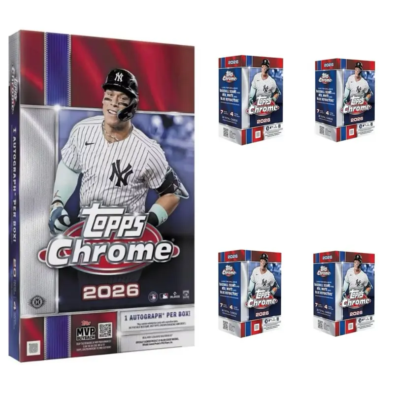 2026 Topps Chrome Baseball PYT Break (BB26171) - 1 Hobby Box & 4 Blasters