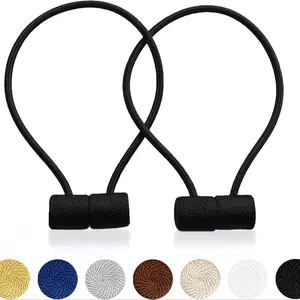 Magnetic Curtain Tieback, 2 Counts Magnetic Curtain Tieback, Window Accessory Set for Home Office Hotel Dormitory, Interior Decoration Accessories, Window Decorations Supplies