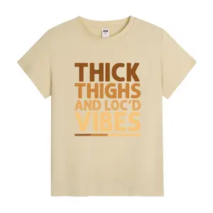 African Dreadlock Art T-Shirt for Women – Cool Melanin Milk Silk Printed Tee