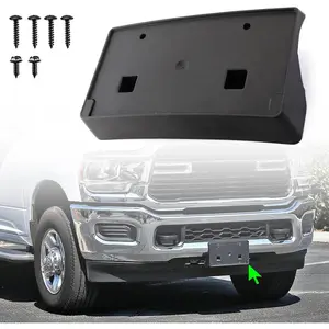 Suitable for Dodge Ram 2500/3500/4500/5500 2019 2020 2021 2022 2023 2024 2025 Front Bumper License Plate Holder Mounting Bracket Cover Replacement Part #     68362197AA CH1068166 Chinese translation: 68362197AA CH1068166