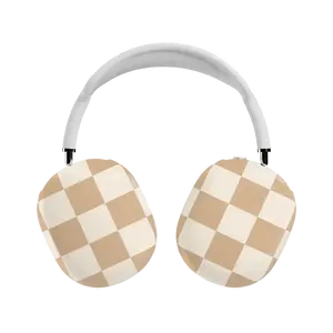 Casely AirPods Max Case | Snap-On Hard Shell Covers | Fit Check | Neutral Checkerboard