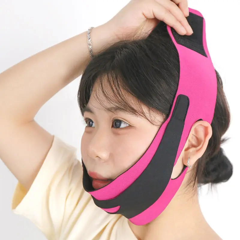 Facial Lifting Mask for Contour Correction & Chin Tightening, Chin Reducer, Jawline Shaper, Face Lifting Device, Beauty Instrument, Soft Breathable Material, Night Sleep Safe, Perfect Holiday Gift, Skin Care Tools