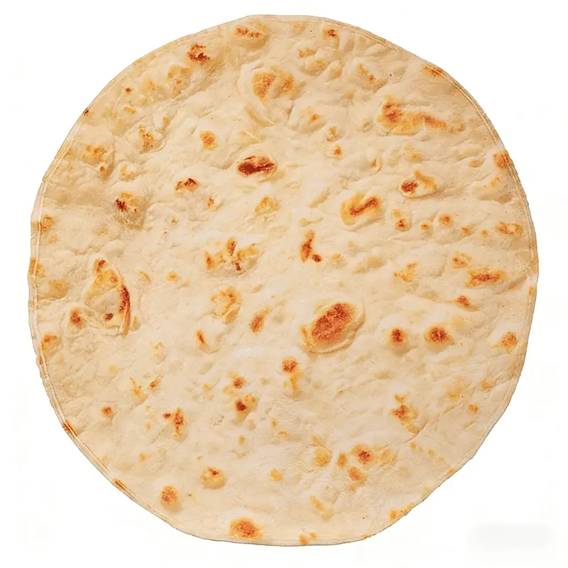 1pc Fun and quirky pancake blanket, Mexican burrito blanket. Fleece material, warm and breathable small blanket. Office leisure blanket, suitable for adults and children. Holiday surprise gift / home decoration blanket. Durable.