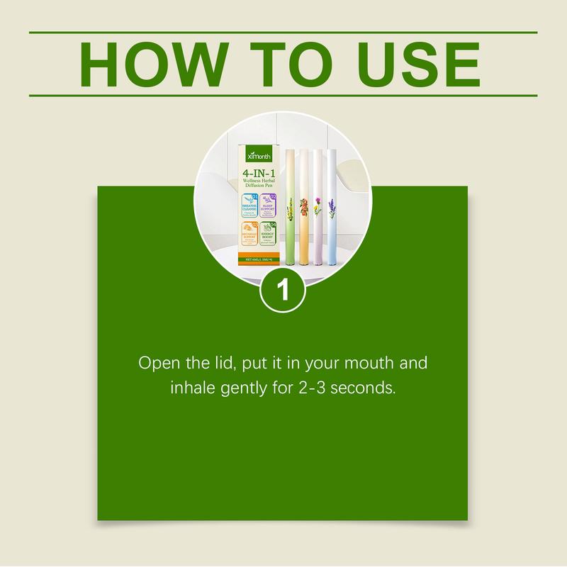 Natural 4-in-1 Herbal Sticks  Soothe Mood & Boost Daily Wellness