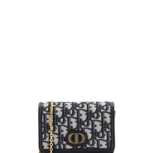 Pre-owned Dior material Belt Bags Christian 30 Montaigne Nano Convertible Belt Pouch Oblique Canvas by Rebag