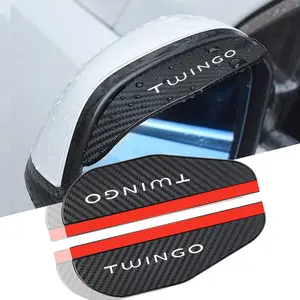 Rainproof Mirror Eyebrow Cover for Renault Twingo Car Accessories, Durable Rearview Protection, Easy Installation Auto Parts