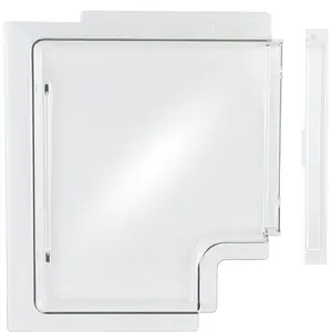 4701-00 RV Screen Door Slide Panel Replacement Clear Plexiglass, 4700-00 Stopper and RV Screen Door Parts,Compatible with Dexter RH (Right Hand) Series 5050 Radius Corner Upgraded Screen Door