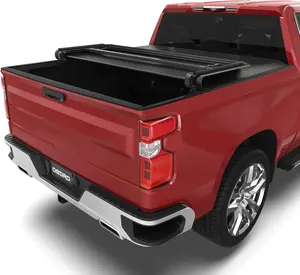 5.8 Feet Bed Tri-Fold Truck Bed Soft Tonneau Cover Compatible with 2019-2025 Chevy Silverado 1500 / GMC Sierra 1500 New Body Style, Fleetside w/o Multi-Flex Tailgate