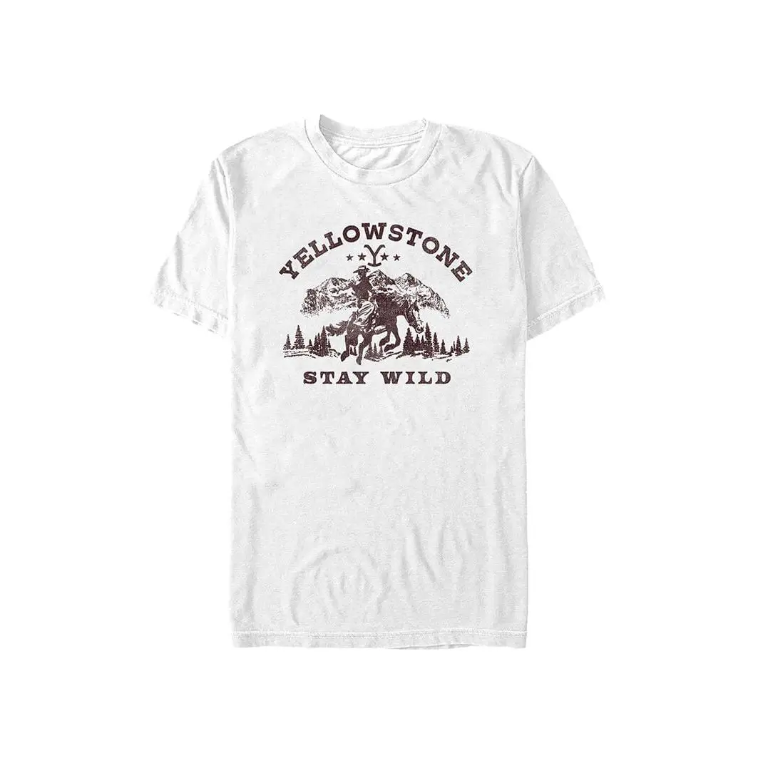 PacSun Women's Yellowstone Vintage Stay Wild T-Shirt PacSun Women's Yellowstone Vintage Stay Wild T-Shirt