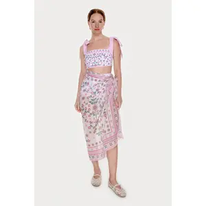 Beach Sarong Wrap - Pink Blossom
