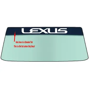 Fits A LEXUS Vehicle Custom Windshield Banner Graphic Die Cut Decal - Vinyl Application Tool Included