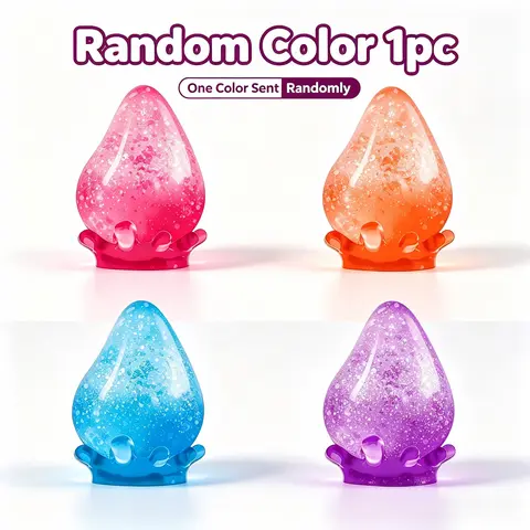 1PC Soft Jelly-Filled Squishy Toy, Stretchable and Squeezable Sensory Fidget Toy for Birthday Gifts, Party Favors and Classroom Rewards（Random Color）