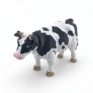 Articulated Cow Toy 4.6" USA Made, 3D Printed Farm Animal Fidget Desk Pet