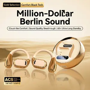 Chengruida M76 Bluetooth Open Earphones 360° Panoramic Sound Quality Digital Display Ergonomic Design Comfortable Wear Ultra Long Battery Life Rotating Compartment