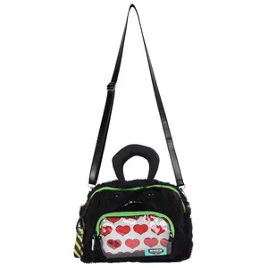 Fuggler Square Crossbody Bag Series, Trendy Plush Doll Ita Bag Peripheral Bags